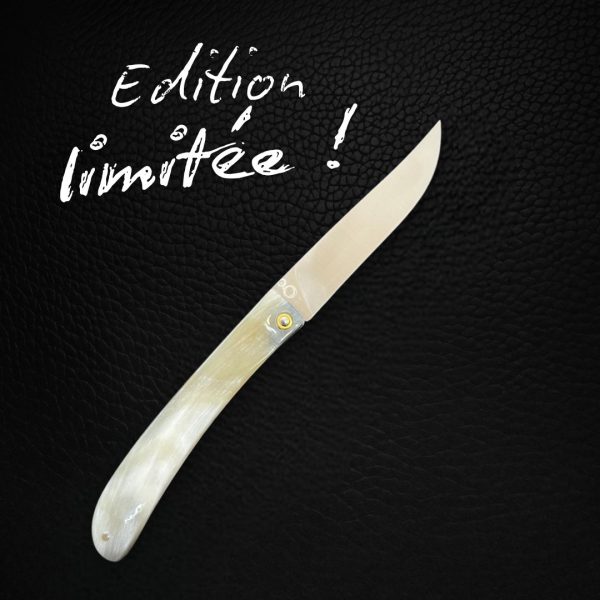 couteau pliant artisanal bois de cerf